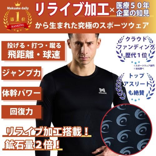 MIRAKIRU ブラックアンダーシャツ MediX リライブ加工 MIRAKIRUロング
